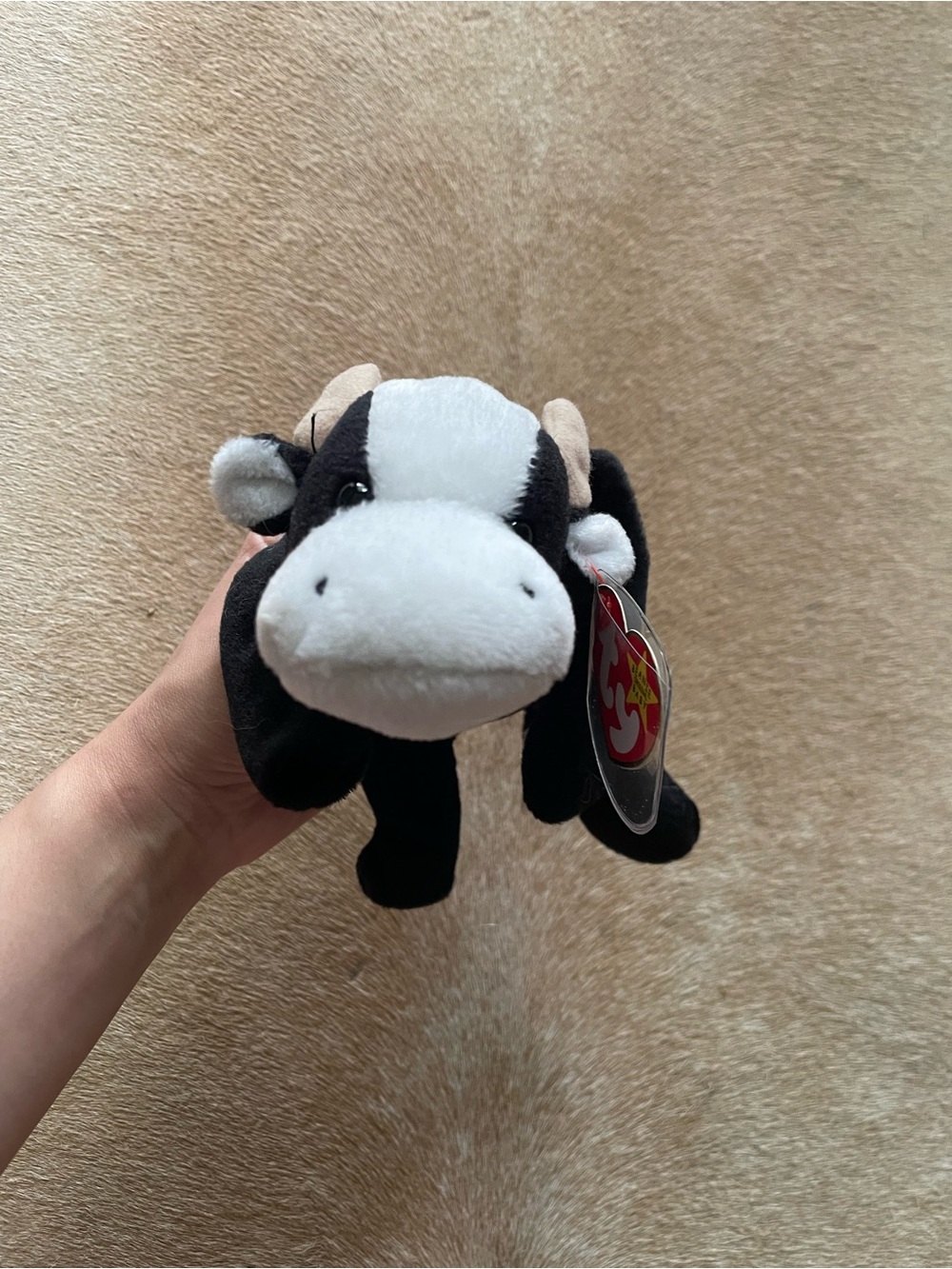 Beanie Baby Daisy Cow Plush